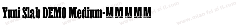 Yuni Slab DEMO Medium字体转换